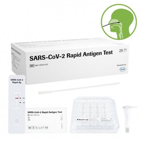 Kit 25 x Test rapid Nazofaringian antigen Covid-19 Roche