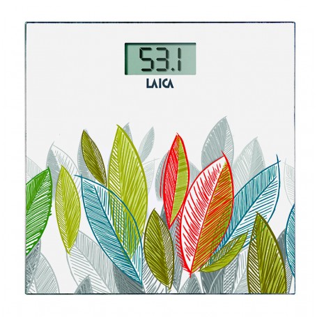 Cantar electronic Laica PS1076, 180 kg, alb - print frunze