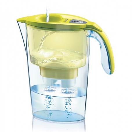 Cana filtranta de apa Laica Stream Galben, 2.3 litri