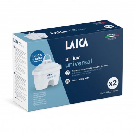 Cartuse filtrante Laica Bi-Flux HealthExpert, formula speciala, 3 buc/pachet, compatibil Brita