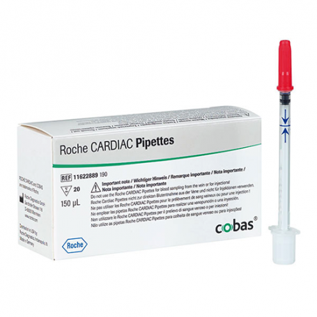 Cardiac pipettes 150 μl x 20 pipete ROCHE
