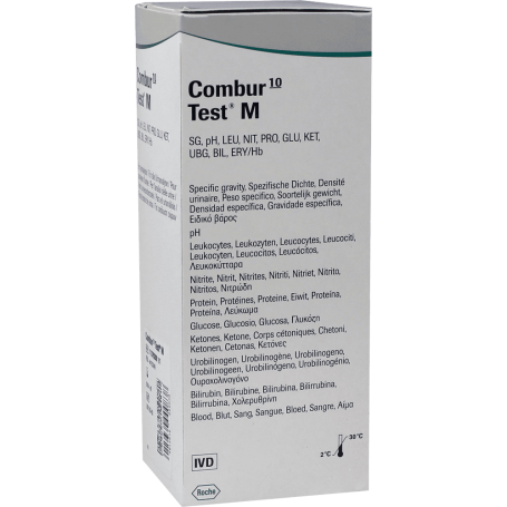 Combur 10 M x 100 teste ROCHE