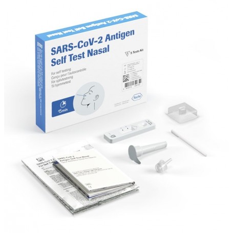 Kit 5 x Test Rapid Nasal COVID-19 Antigen, Self Testing, ROCHE